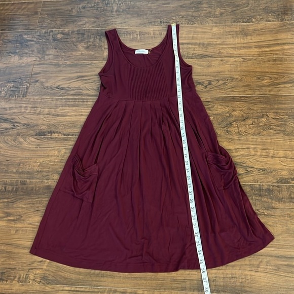 Calvin Klein Sleeveless Pleated Midi Dress with Pockets, Sz. 6. - Picture 7 of 10